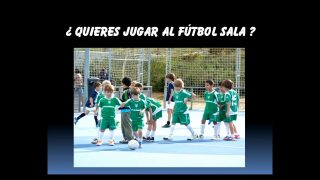 ¿Quieres jugar al fútbol sala?